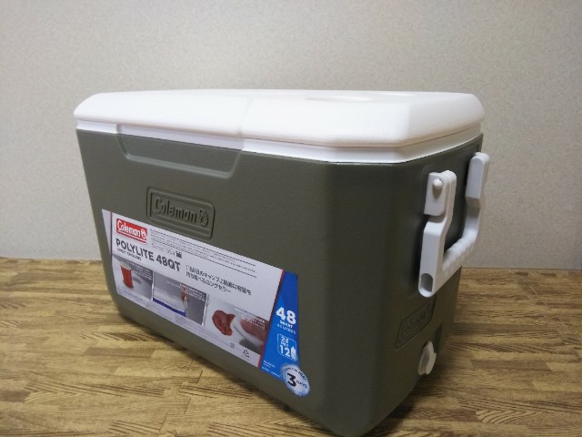コールマン(Coleman) クーラーボックス ポリライト 48QT オリーブ(Amazon.co.jp限定)】レビュー |  〜えびかにの泥沼キャンプブログ〜【in広島】
