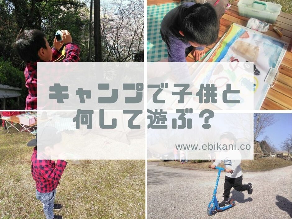 キャンプで子供と何して遊ぶ わが家のオススメ遊び道具を紹介します えびかにの泥沼キャンプブログ In広島